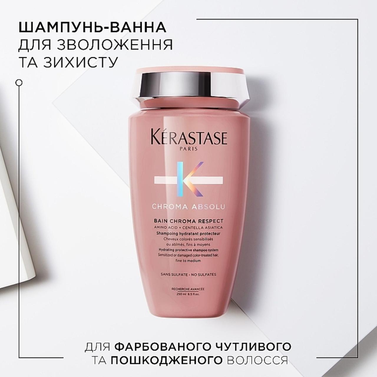 Шампунь-ванна для зволоження і захисту фарбованого волосся Bain Chroma Respect Kerastase 250 мл