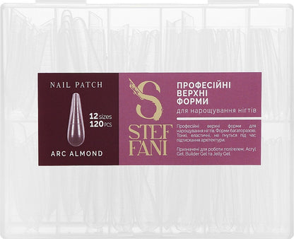 Форми для нарощування нігтів Верхні ARC ALMOND Steffani 120 шт