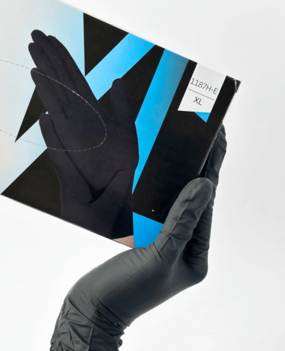Рукавички нітрілові (чорні) SafeTouch Premium Black MEDICOM 5,0 г 100шт XL