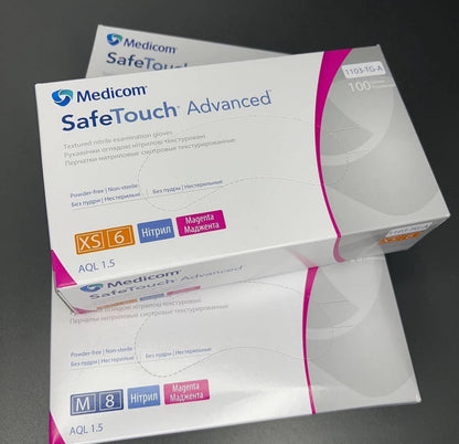 Рукавички нітрілові (маджента) SafeTouch MAGENTA MEDICOM 3,5 г 100шт M