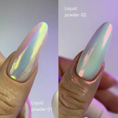Втирка рідка Liquid chrome powder №02 Steffani 2 г