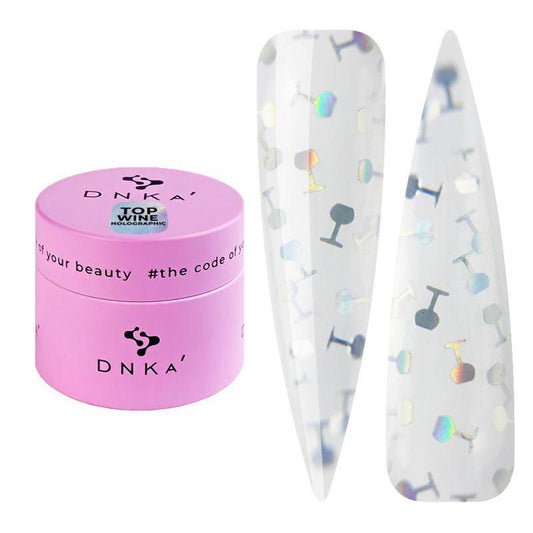 Топ для гель-лаку DNKa Top Wine Holographic 15 мл
