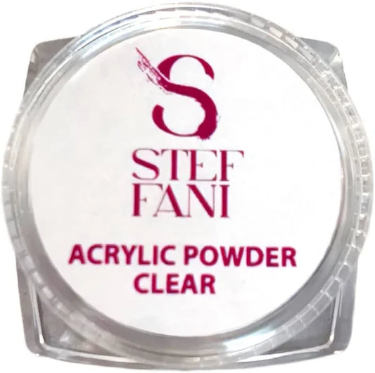 Акрилова пудра Acryl powder clear №01 Steffani 10 г