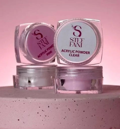 Акрилова пудра Acryl powder clear №01 Steffani 10 г