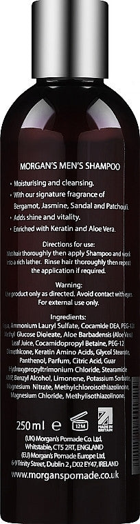 Шампунь для волосся Oudh Men's Shampoo Morgan's 250 мл
