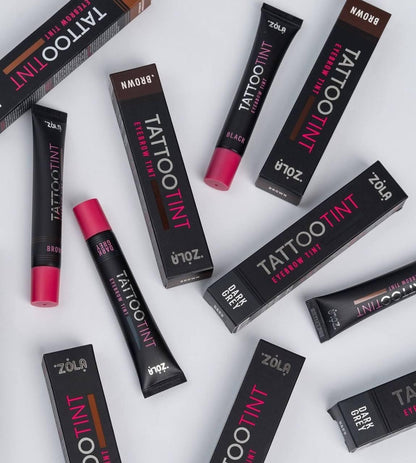 Фарба для брів і вій TATTOO TINT Dark Grey ZOLA 15 мл