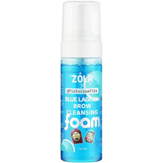 Піна для брів очищаюча блакитна BLUE LAGOON BROW CLEANSING Viktorina Vika ZOLA 150 мл