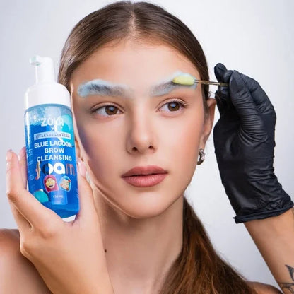 Піна для брів очищаюча блакитна BLUE LAGOON BROW CLEANSING Viktorina Vika ZOLA 150 мл