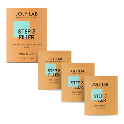 Набір засобів для ламінування брів та вій Step 3 Joly:Lab 3 шт. х 2 мл