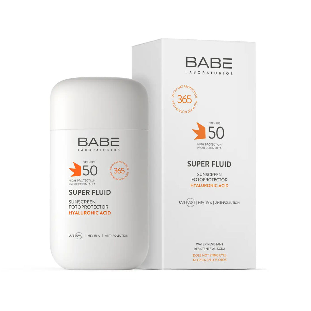 Сонцезахисний флюїд для всіх типів шкіри Babe Super Fluid SPF 50, 50 мл