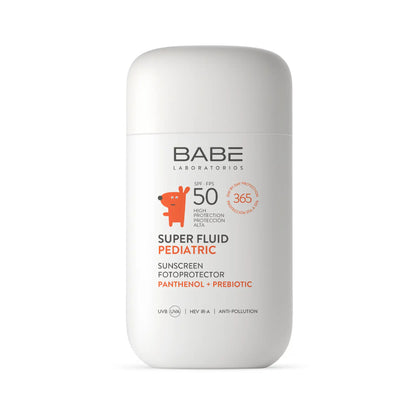 Сонцезахисний дитячий супер флюїд з пантенолом і пребіотиком SPF 50+ ВАВЕ, 50 мл