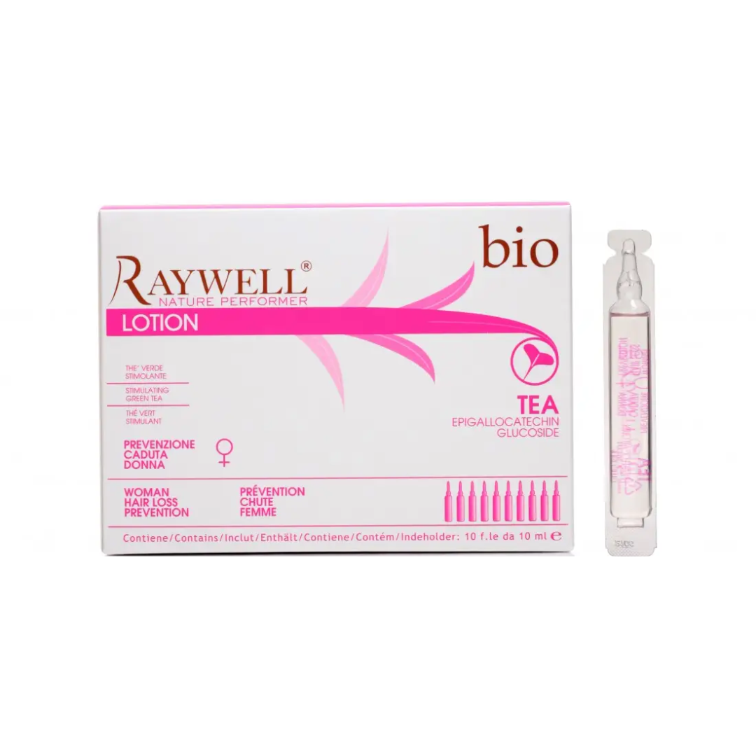 Ампула проти випадіння волосся для жінок BIO TEA RAYWELL 1*10 мл