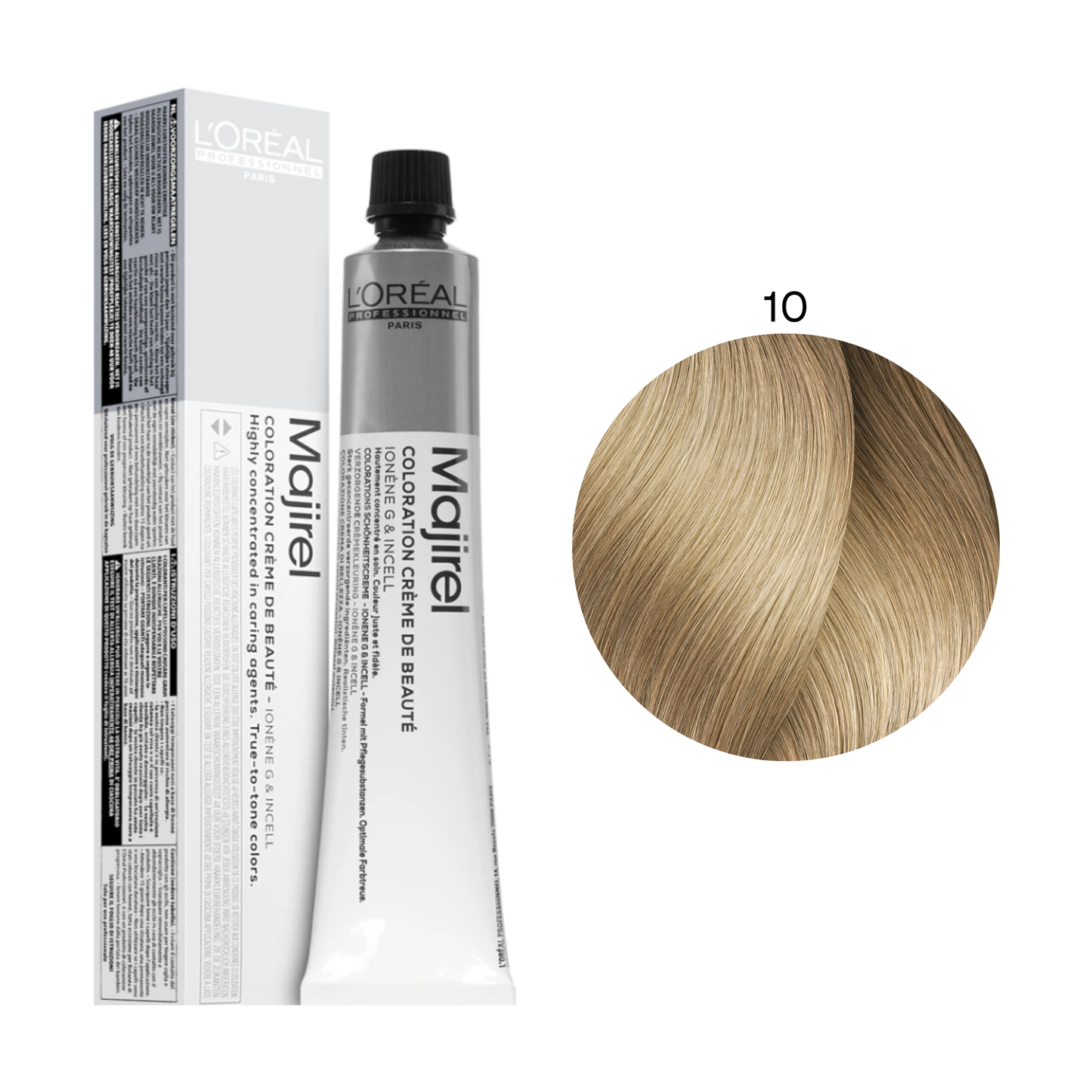 Стійка крем-фарба для волосся Majirel L'Oreal Professionnel №10 Дуже-дуже світлий блондин 50 мл