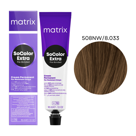 Крем-фарба для волосся SoColor Extra Coverage Pre-Bonded Matrix 508NW/8.033 90 мл