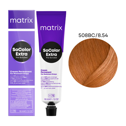 Крем-фарба для волосся SoColor Extra Coverage Pre-Bonded Matrix 508BC/8.54 90 мл
