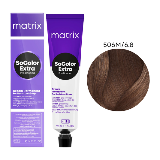 Крем-фарба для волосся SoColor Extra Coverage Pre-Bonded Matrix 506M/6.8 90 мл