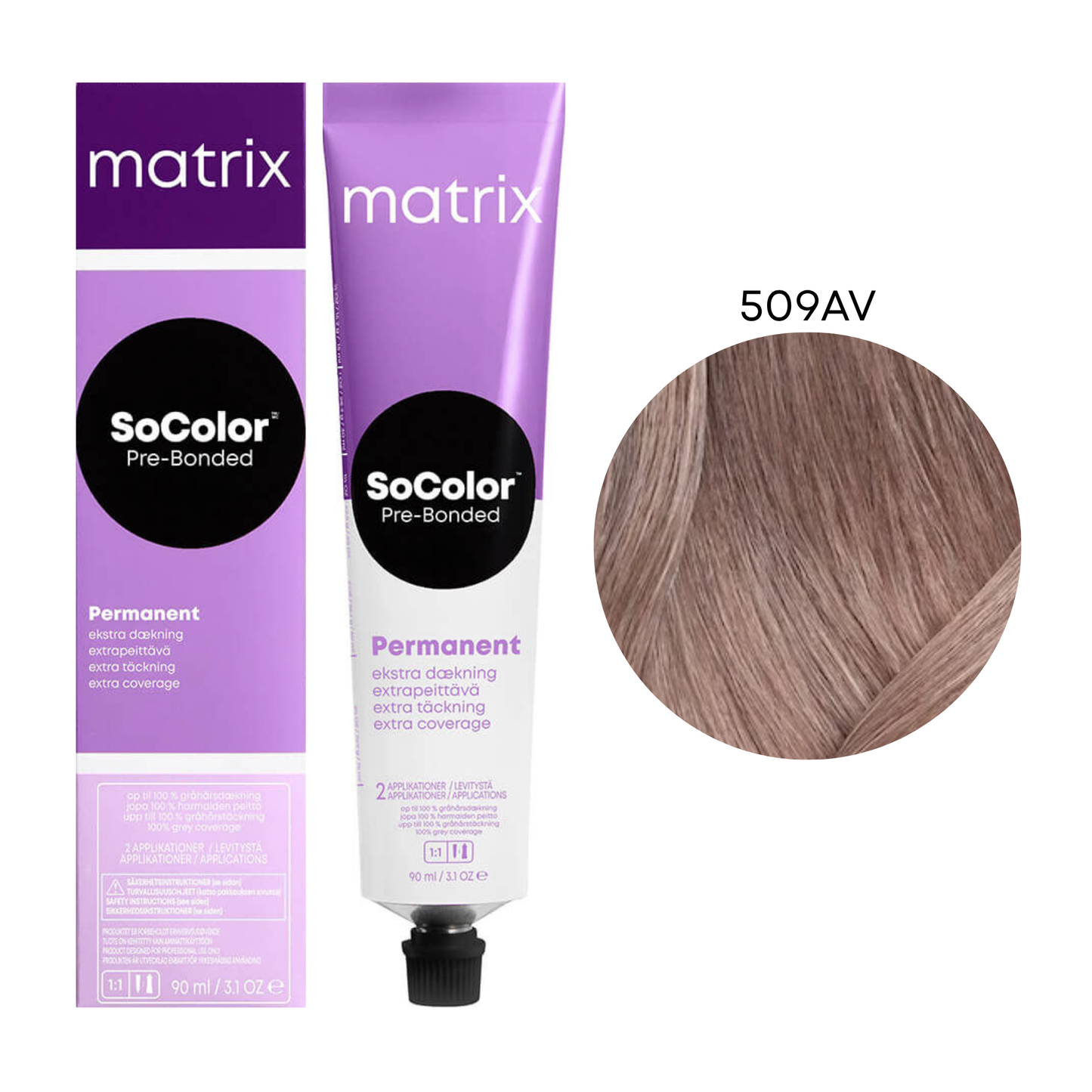 Стійка крем-фарба для волосся Socolor Beauty Matrix 509AV 90 мл