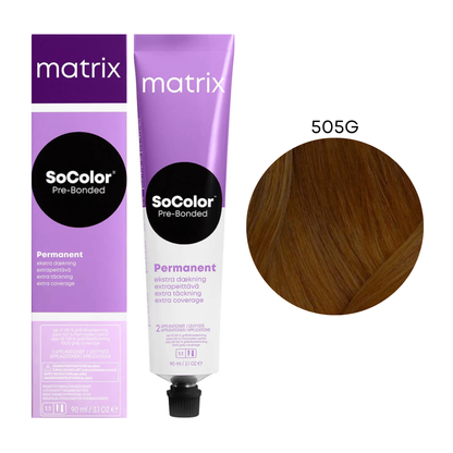 Стійка крем-фарба для волосся Socolor Beauty Matrix 505G Золотистий світлий шатен 90 мл