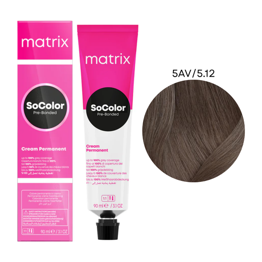 Перманентна крем-фарба для волосся SoColor Pre-Bonded Matrix 5AV/5.12 90 мл