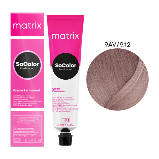 Перманентна крем-фарба для волосся SoColor Pre-Bonded Matrix 9AV/9.12 90 мл