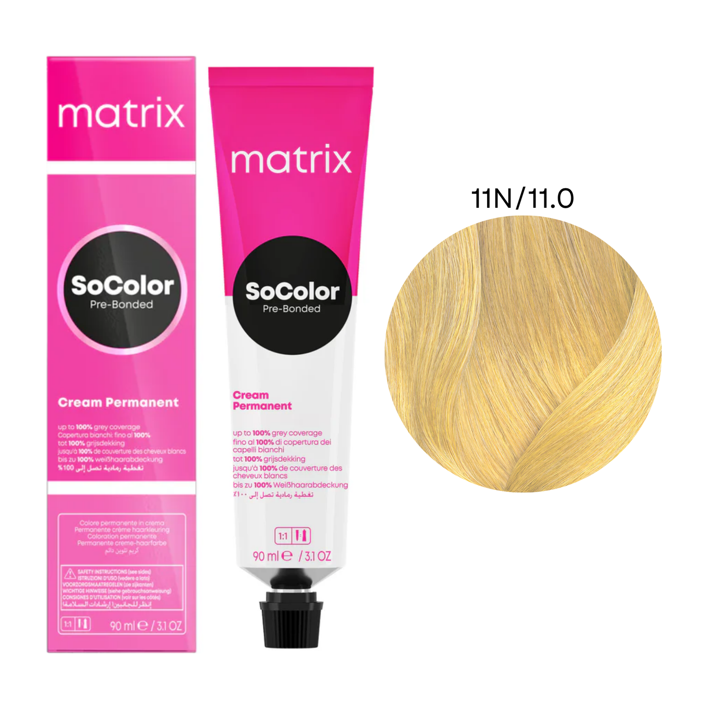 Перманентна крем-фарба для волосся SoColor Pre-Bonded Matrix 11N/11.0 90 мл