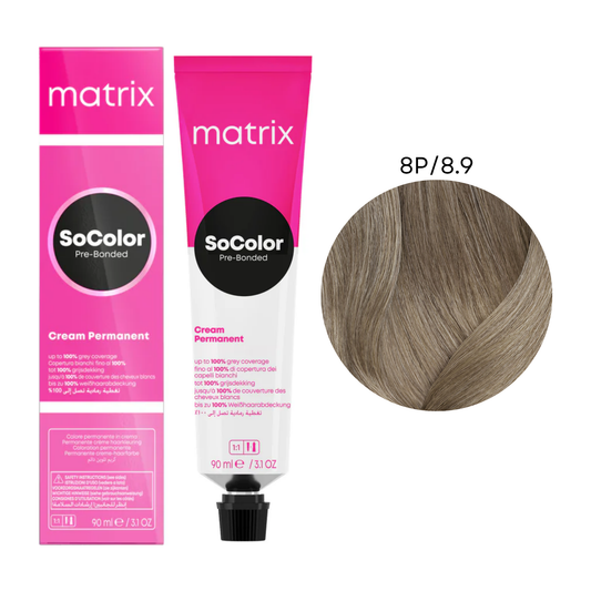 Перманентна крем-фарба для волосся SoColor Pre-Bonded Matrix 8P/8.9 90 мл