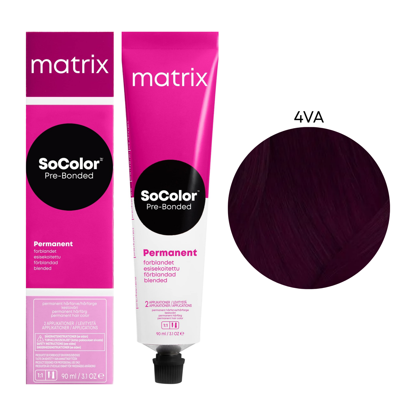 Стійка крем-фарба для волосся Socolor Beauty Matrix 4VA 90 мл