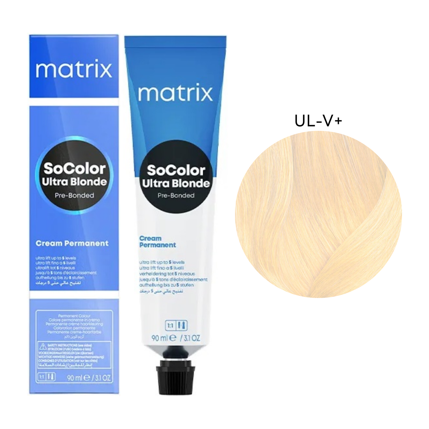 Крем-фарба для волосся Socolor Pre-Bonded Permanent Matrix UL-V+ 90 мл