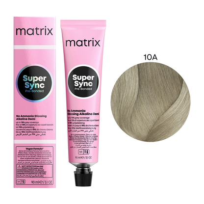 Тонер безаміачний для волосся Super Sync Pre-Bonded Matrix 10А 90 мл