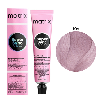 Тонер безаміачний для волосся Super Sync Pre-Bonded Matrix 10V 90 мл