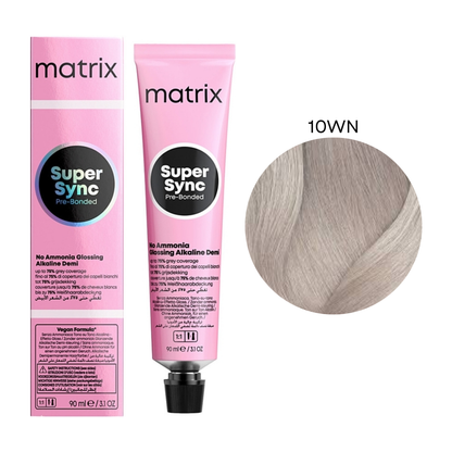 Тонер безаміачний для волосся Super Sync Pre-Bonded Matrix 10WN 90 мл