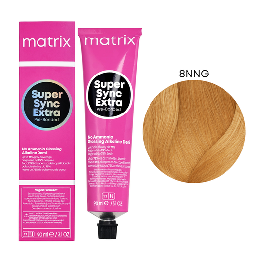 Тонер безаміачний для волосся Super Sync Extra Pre-Bonded Matrix 8NNG 90 мл