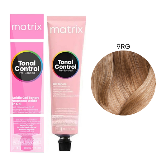 Тонер для волосся на кислій основі Tonal Color Pre-Bonded Acidic Gel Toner Matrix 9RG 90 мл