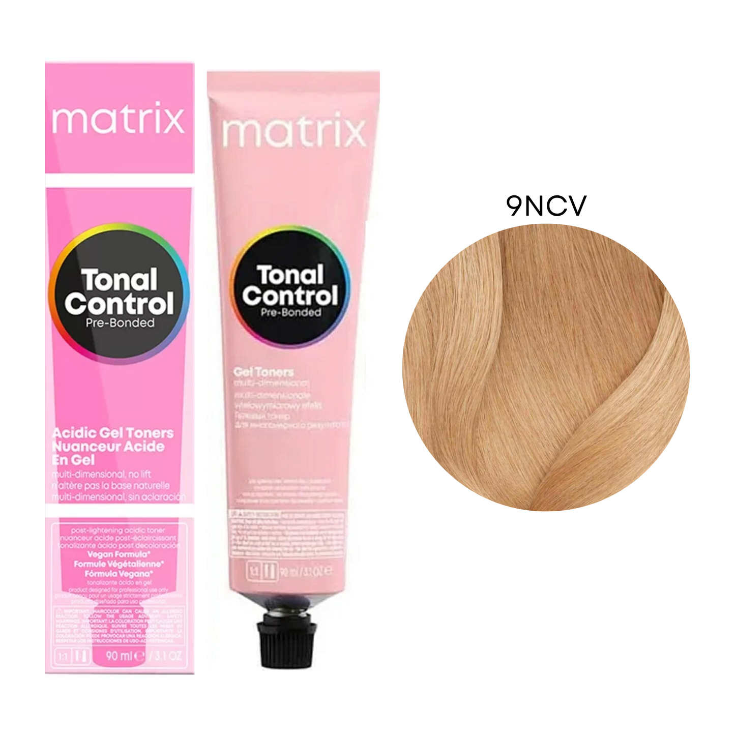Тонер для волосся на кислій основі Tonal Color Pre-Bonded Acidic Gel Toner Matrix 9NCV 90 мл