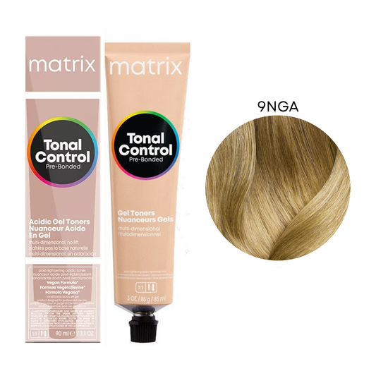 Тонер для волосся на кислій основі Tonal Color Pre-Bonded Acidic Gel Toner Matrix 9NGA 90 мл