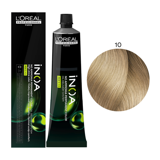 Крем-фарба для волосся без аміаку Inoa Mix 1+1 L'Oreal Professionnel №10 Platinblond 60 мл