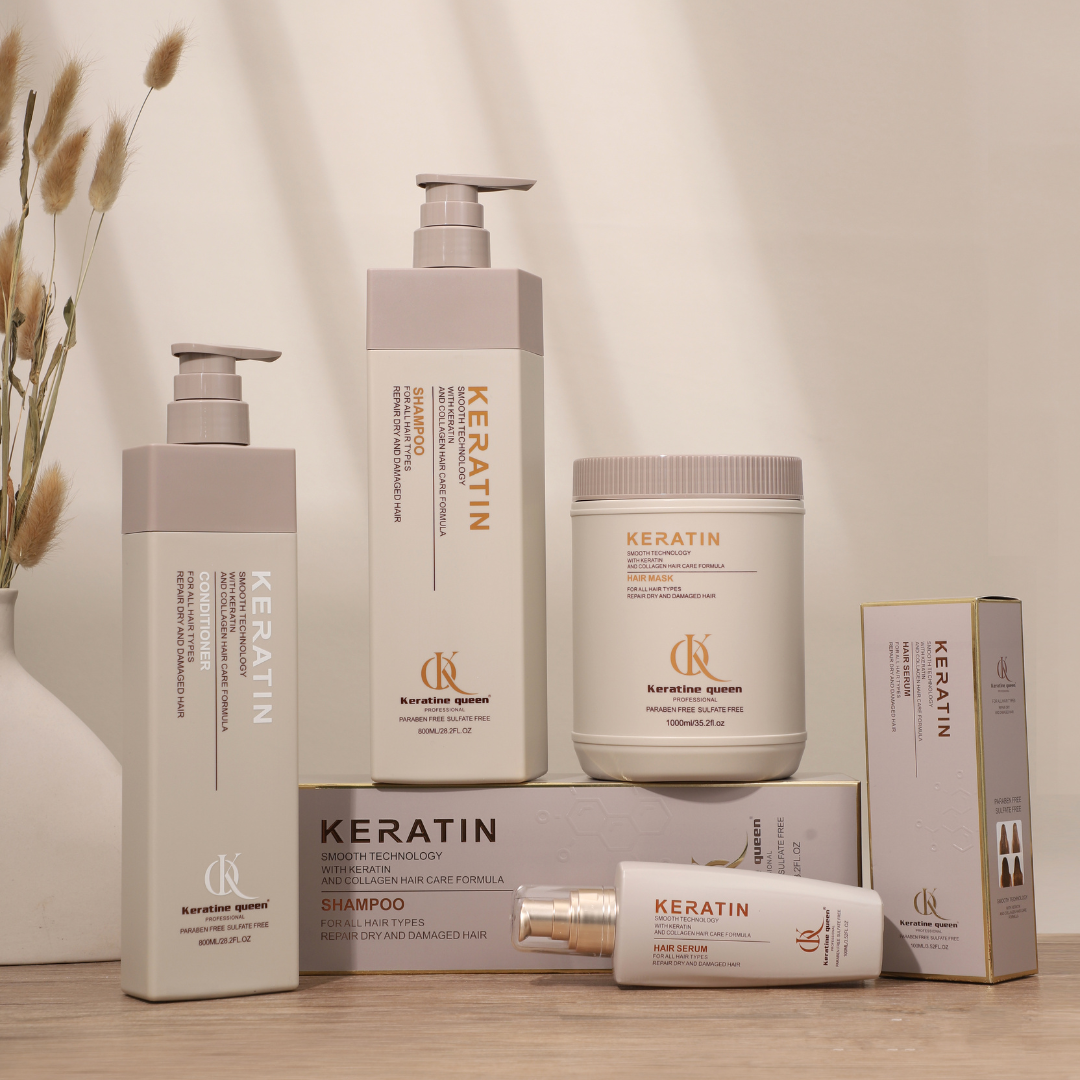 Кондиціонер для волосся після хімічних процедур з кератином Keratin Queen, 800 мл