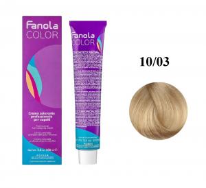 Крем-краска для волос Fanola №10/03 Warm blonde platinum 100 мл - 00-00002944