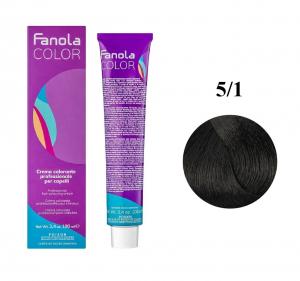 Fanola Color краска для волос оттенок Light Chestnut Ash 5.1 100 мл - 00-00002978