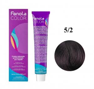 Крем-краска для волос Fanola №5/2 Light Chestnut Violet 100 мл - 00-00002980