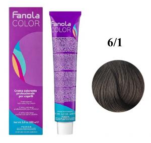 Fanola Color краска для волос оттенок Ash 6.1 100 мл - 00-00002995