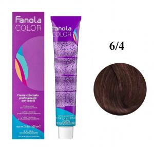 Крем-краска для волос Fanola №6/4 Dark blonde copper 100 мл - 00-00003003