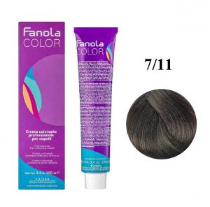 Fanola Color краска для волос оттенок Intense Ash 7.11 100 мл - 00-00003016
