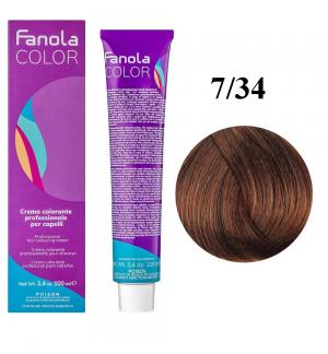 Крем-краска для волос Fanola №7/34 Medium blonde golden copper  100 мл - 00-00003021