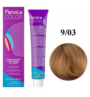 Крем-краска для волос Fanola №9/03 Warm very light blonde 100 мл - 00-00003042