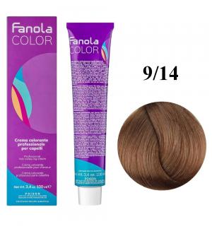 Крем-краска для волос Fanola №9/14 Walnut 100 мл - 00-00003047
