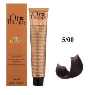Fanola Oro Therapy Color Keratin краска для волос оттенок Intense Light Chestnut 5.00 100 мл - 00-00003076