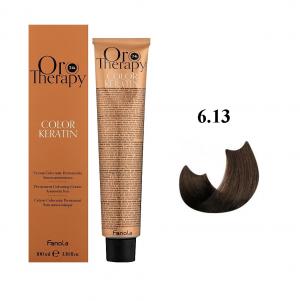 Безаммиачная крем-краска для волос Fanola Oro Therapy №6/13 Dark Blonde Beige 100 мл - 00-00003087