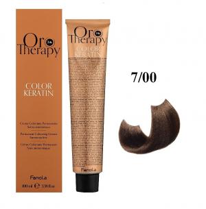 Безаммиачная крем-краска для волос Fanola Oro Therapy №7/00 Blond Intense 100 мл - 00-00003096
