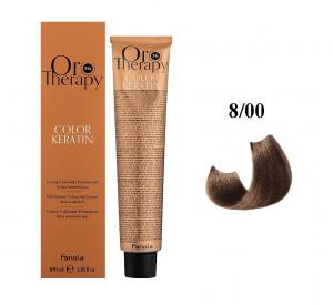Безаммиачная крем-краска для волос Fanola Oro Therapy №8/00 100 мл - 00-00003105